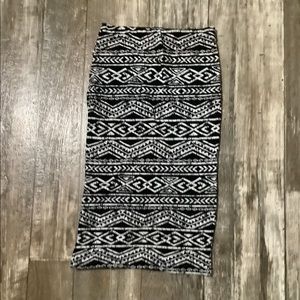 Charlotte Russe high rise Pencil Skirt bodycon skirt boho skirt size xs small